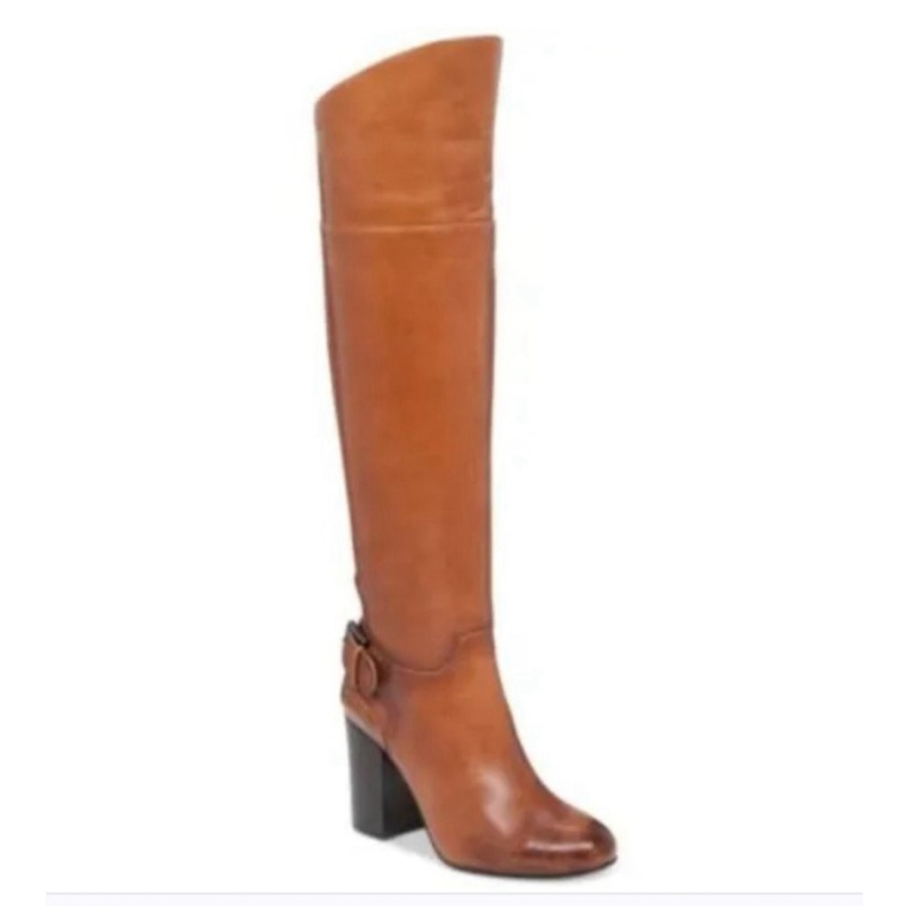 Vince Camuto Sidney Cognac Leather Boots